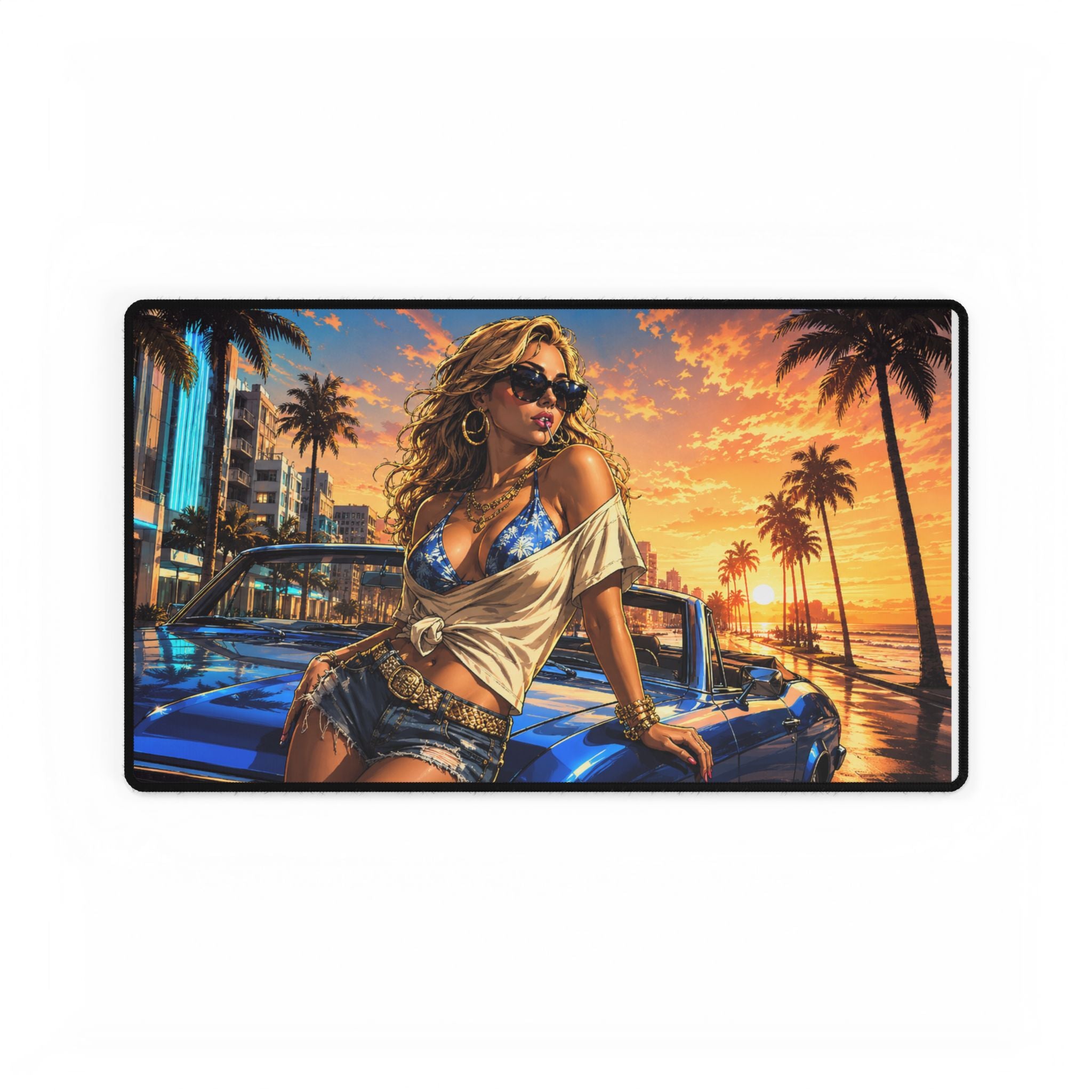 Blue Sunset Convertible Pin-Up