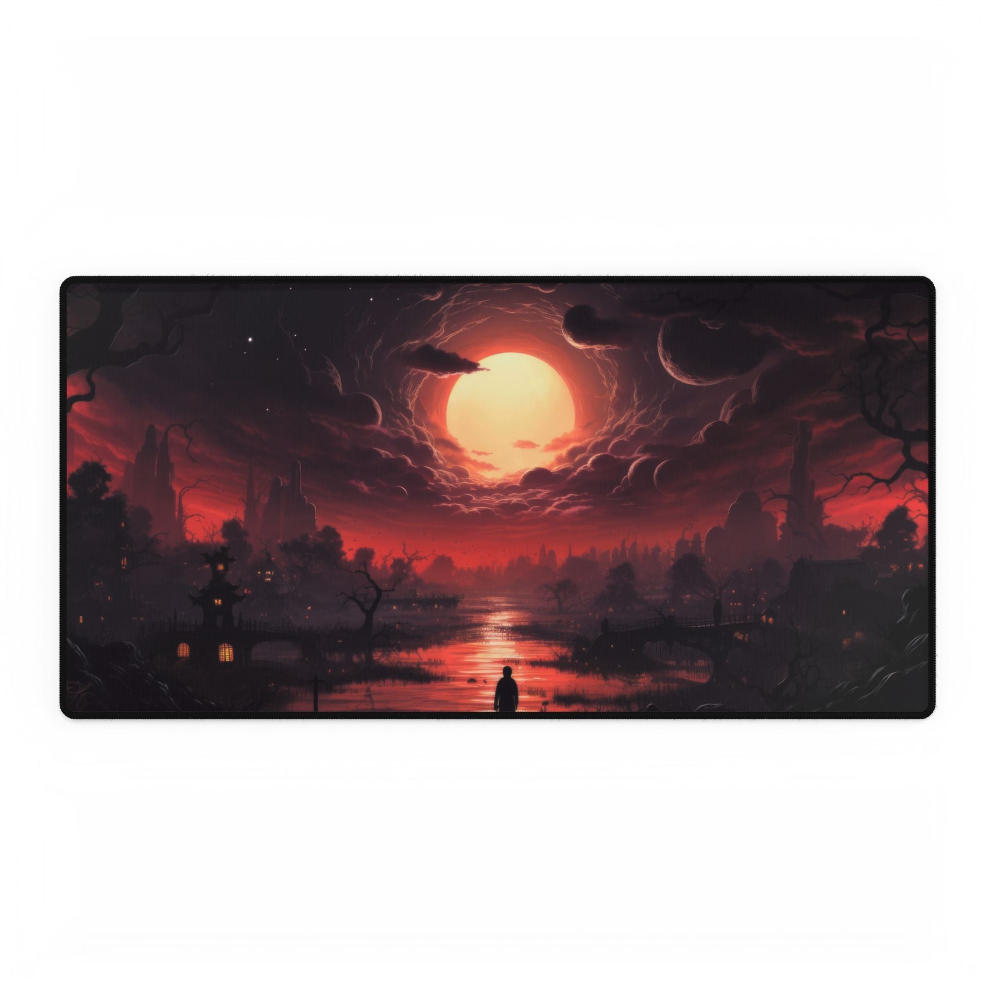 Red Moon Landscape