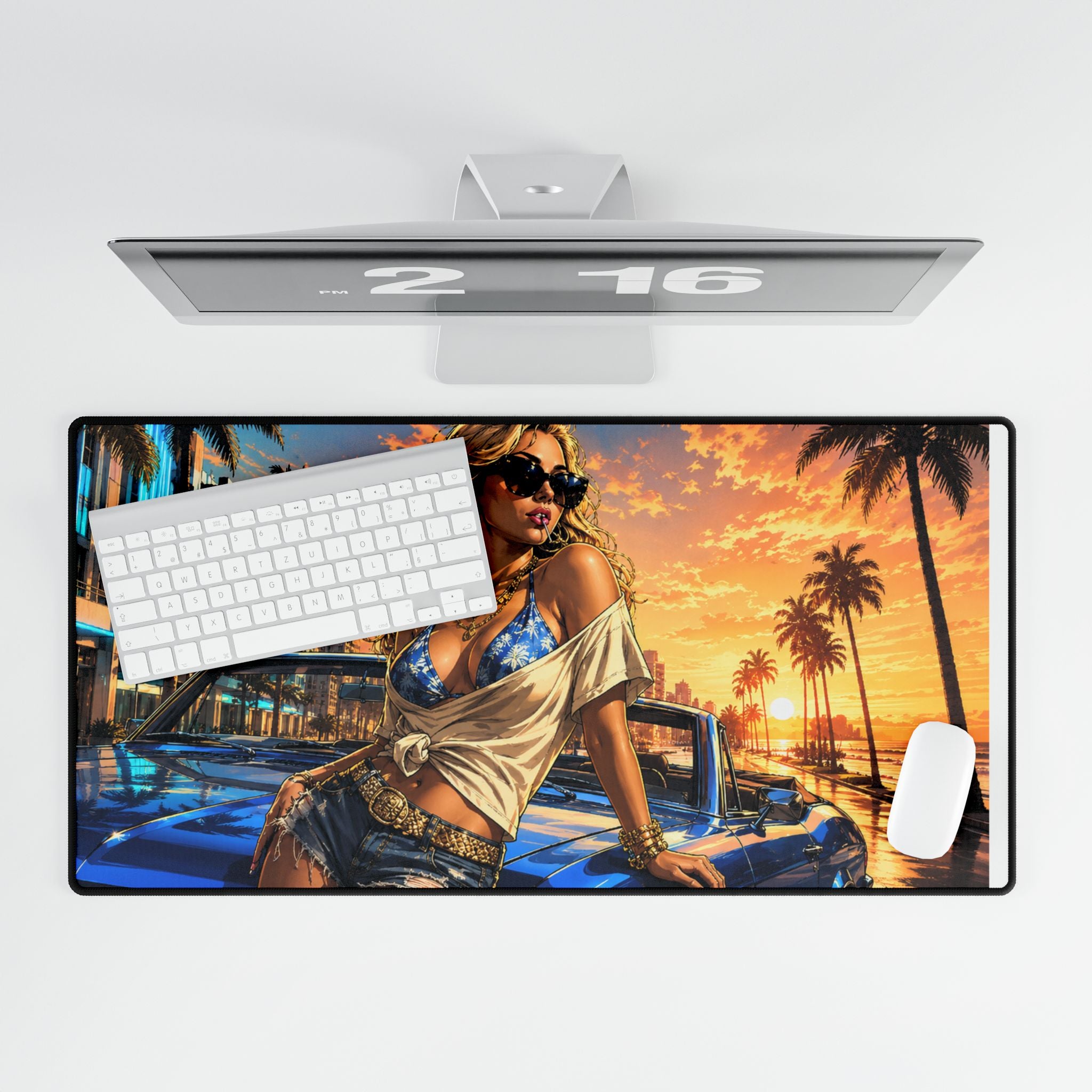 Blue Sunset Convertible Pin-Up
