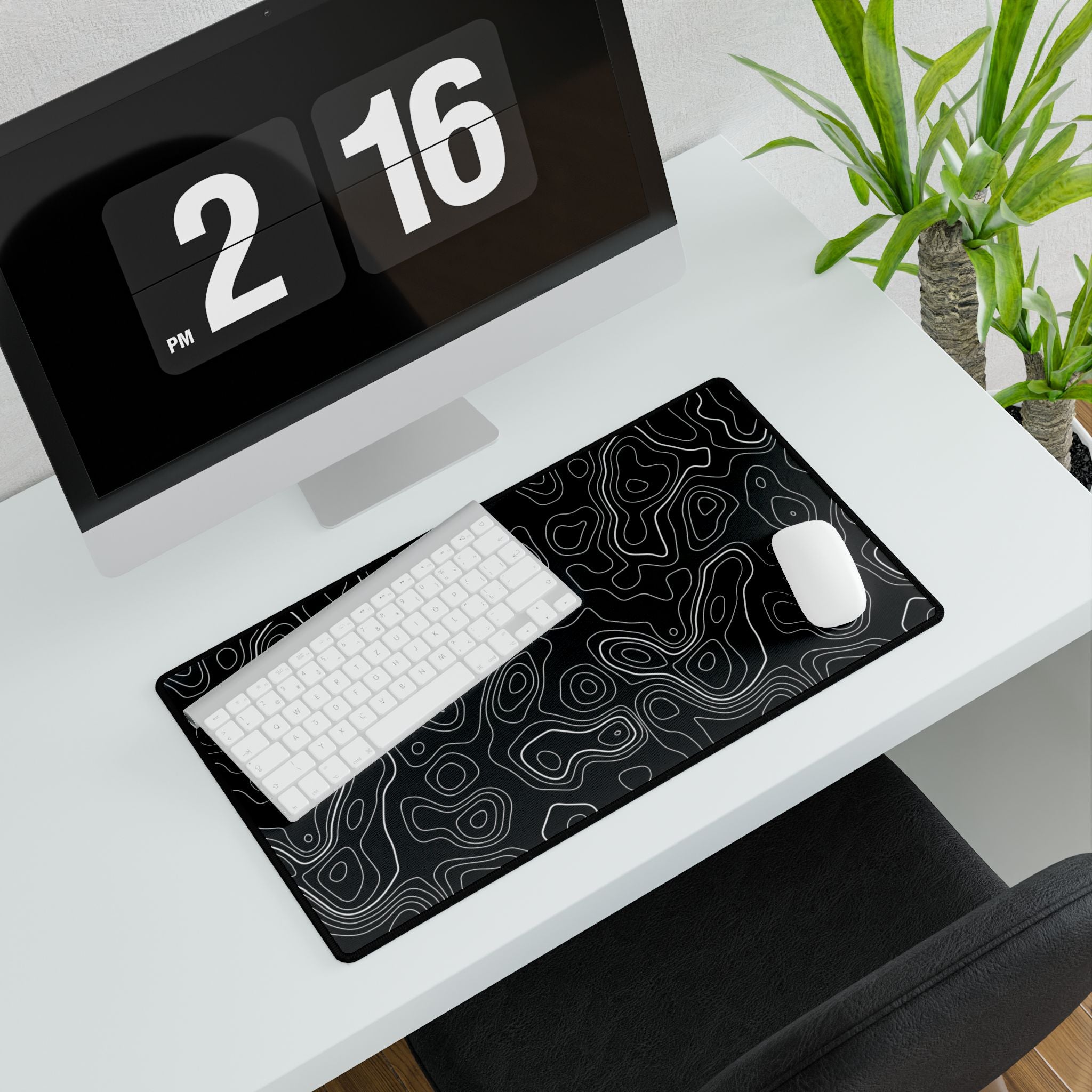 Topographic Black Pattern