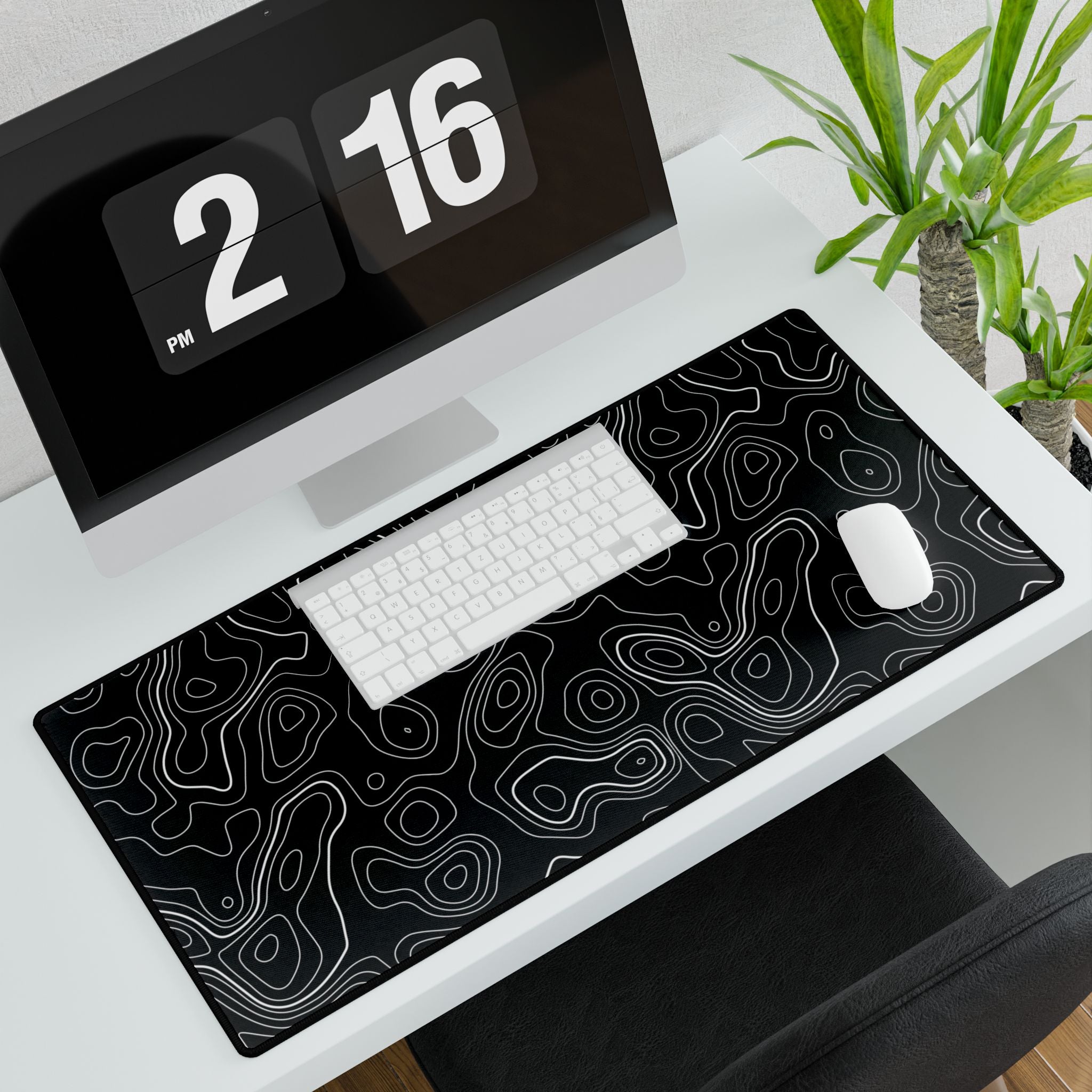 Topographic Black Pattern