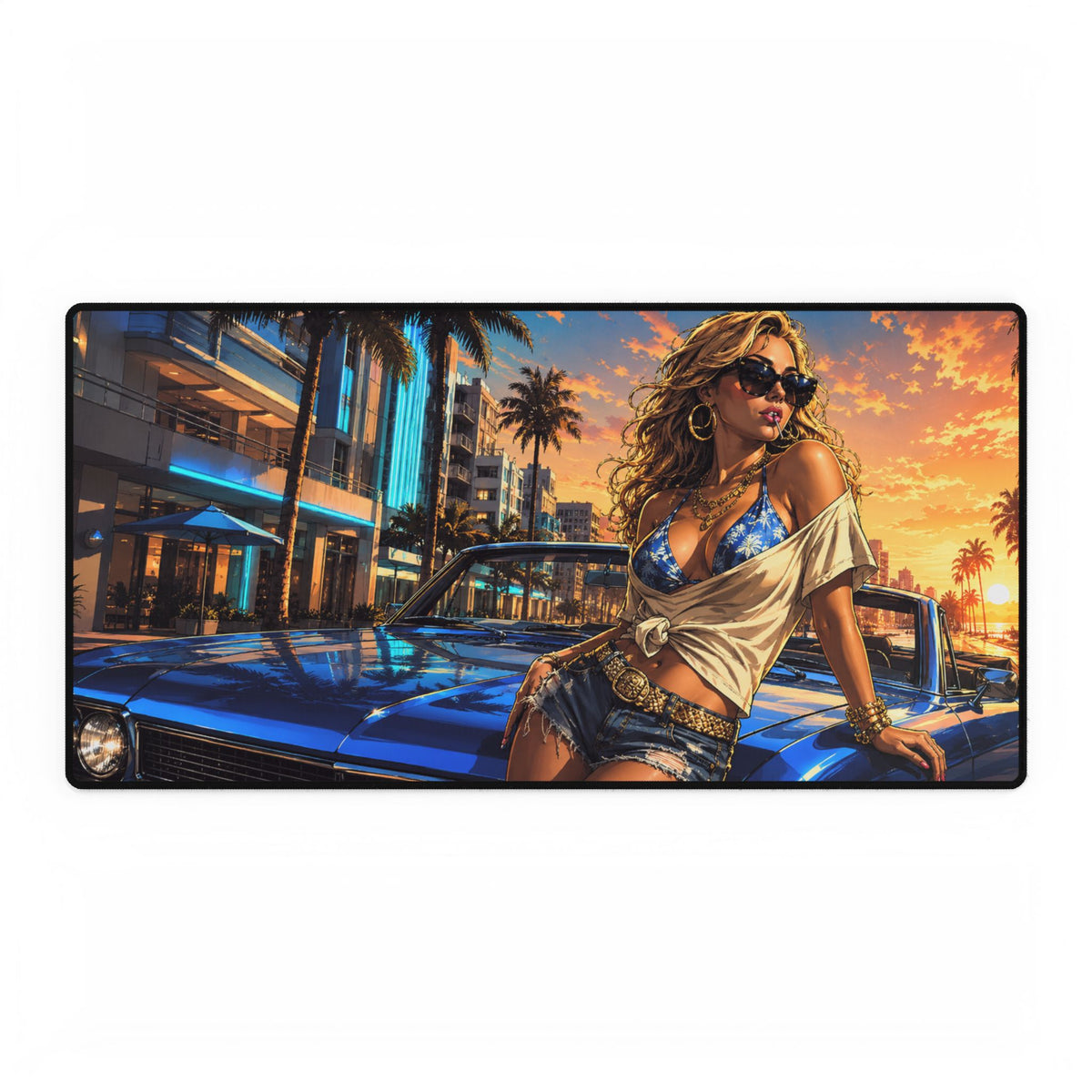Blue Sunset Convertible Pin-Up